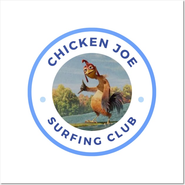 blue chicken  jo surfing club Wall Art by PSYCH90